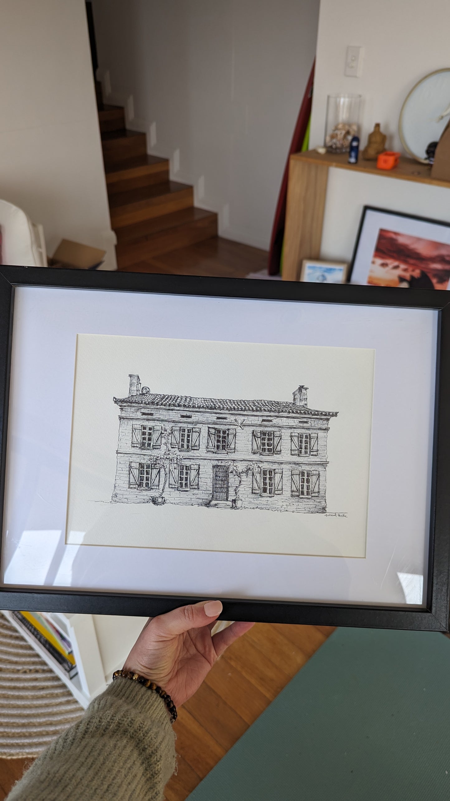 A Sketch of Manoir de Longeveau print