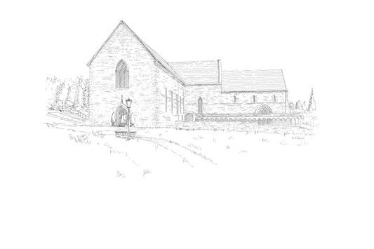 A Sketch of Ballintubber Abby print