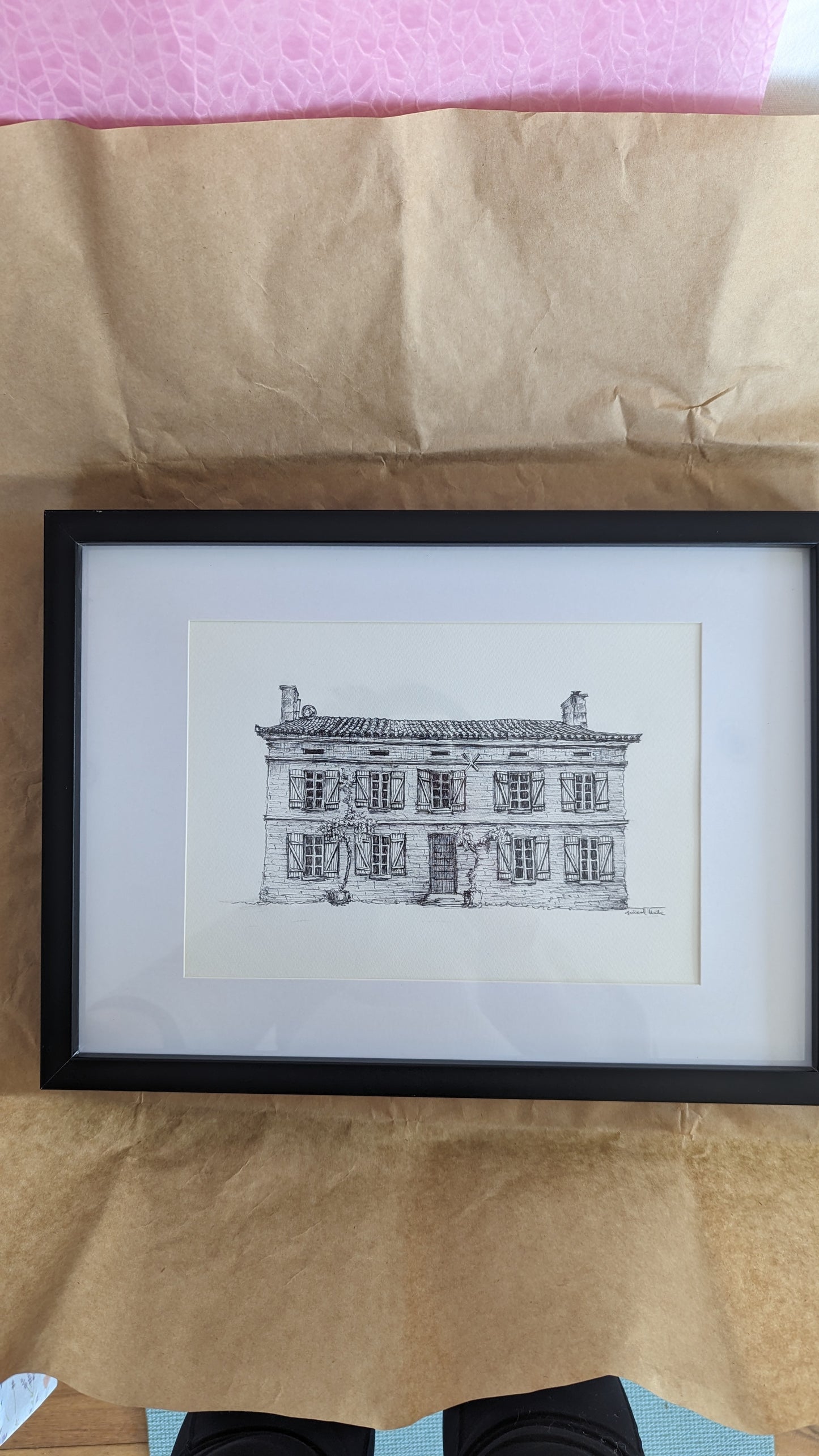 A Sketch of Manoir de Longeveau print