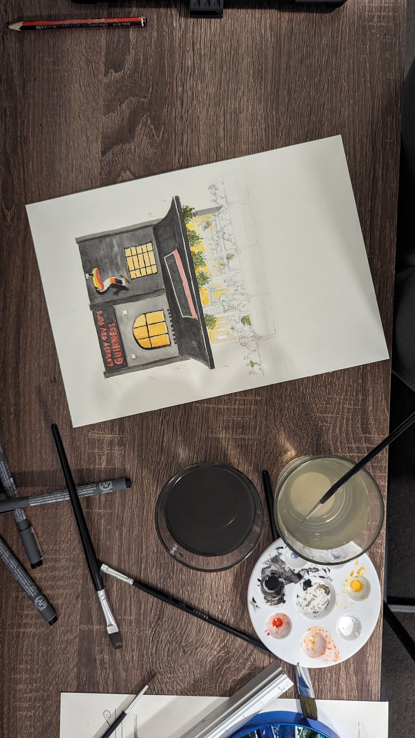 Custom Pub Illustration